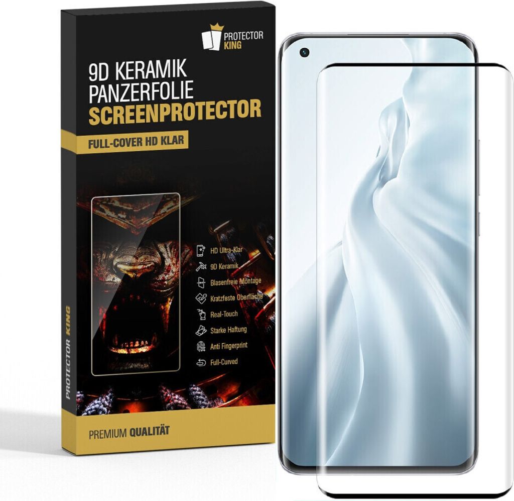 4x 9D Keramik für Xiaomi Mi 10 Pro FULL-COVER Panzerfolie Displayschutz Panzerschutz Schutzfolie Displayfolie Folie ANTI-SHOK ANTI-BRUCH-ANTI-STOß