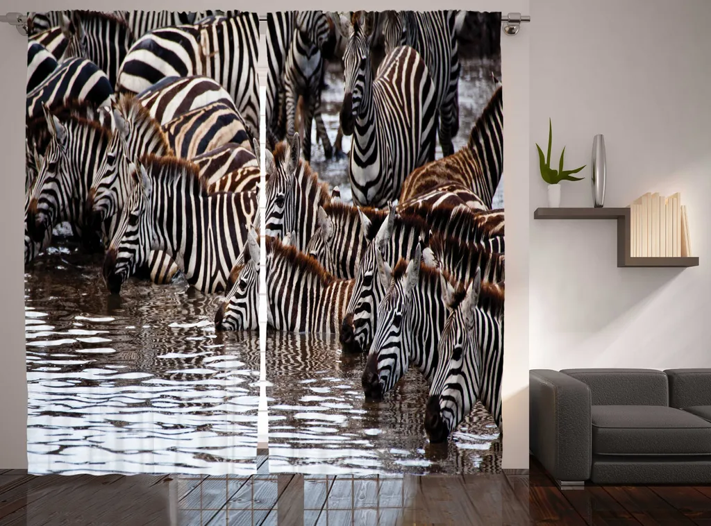 Tenda Zebra e Gnu ABAKUHAUS 280x245 cm - Arredo Etnico Moderno