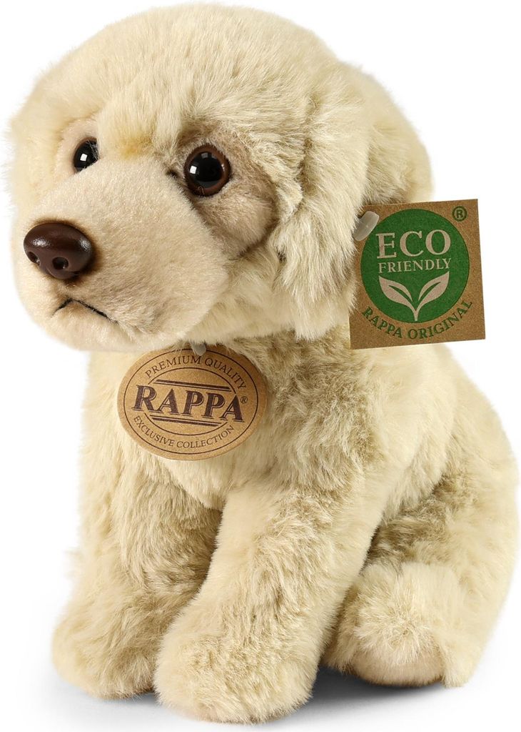 Rappa, Plsch Labrador sitzend 23cm, Eco-Friendly, Gelbgrau