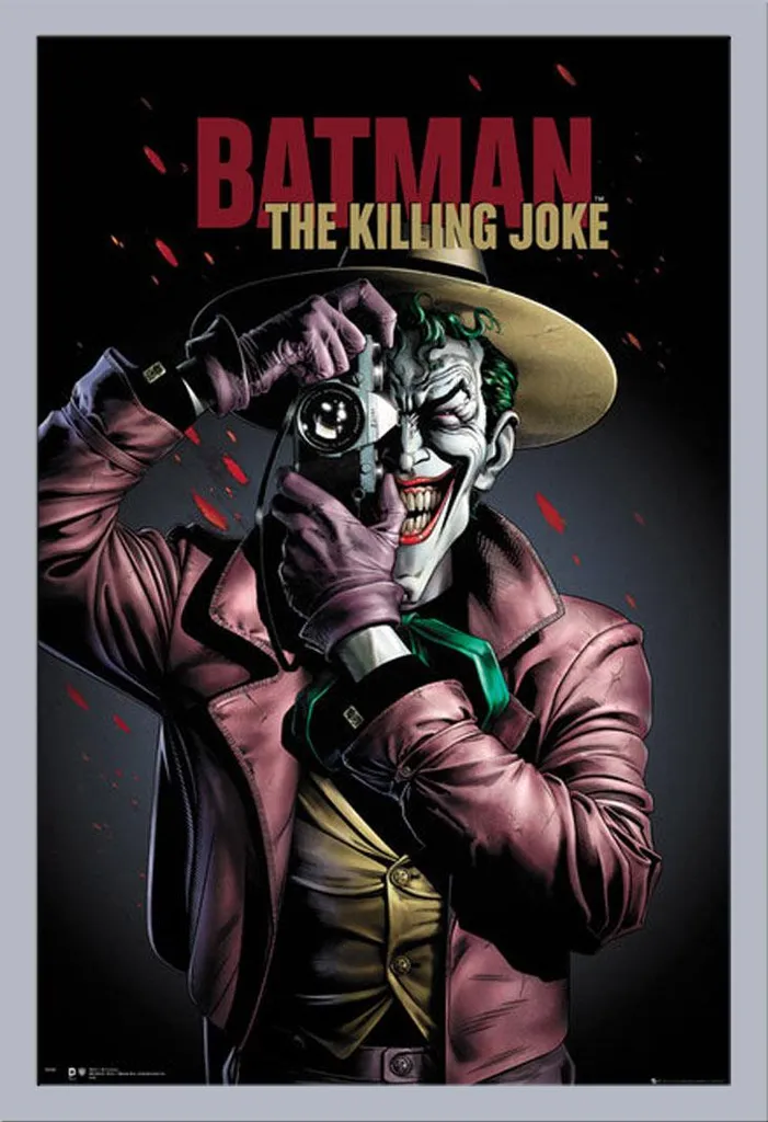 Offerta Poster Batman Killing Joke + Cornice Shinsuke Silver MDF