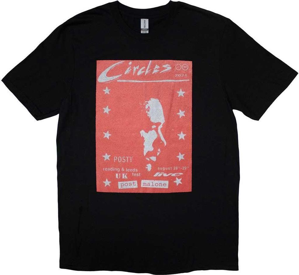 Post Malone - "Circles Live" T-Shirt für Herren/Damen Uni RO10859 (S) (Schwarz)