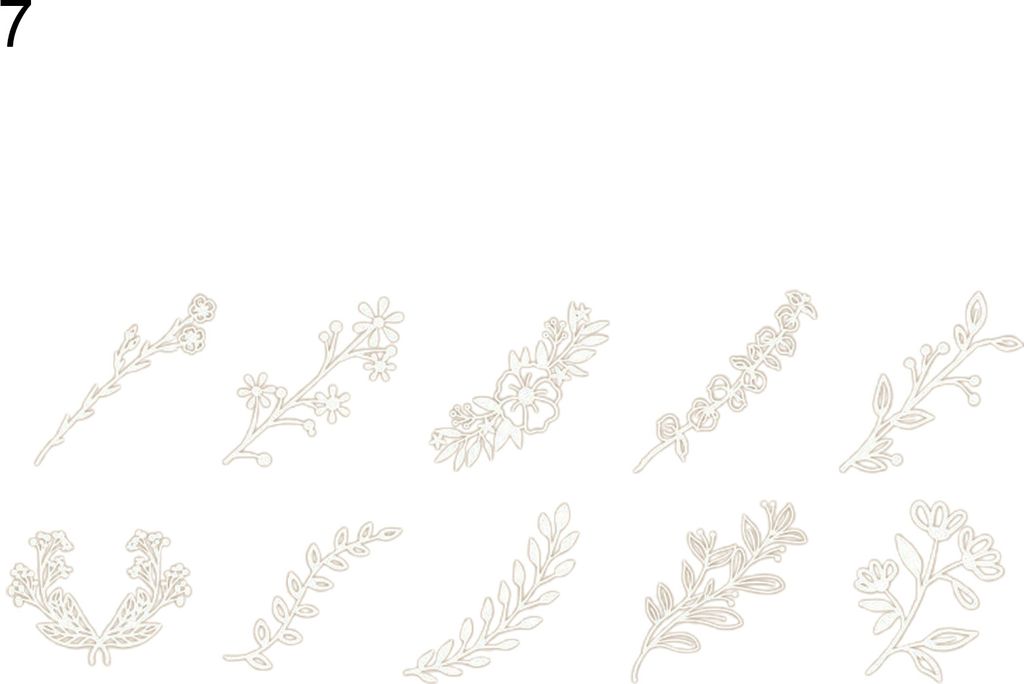 10pcs/Set Scrapbooking Pad Lace -Spitzenmuster einfach zu verwendend zu verwenden.-7