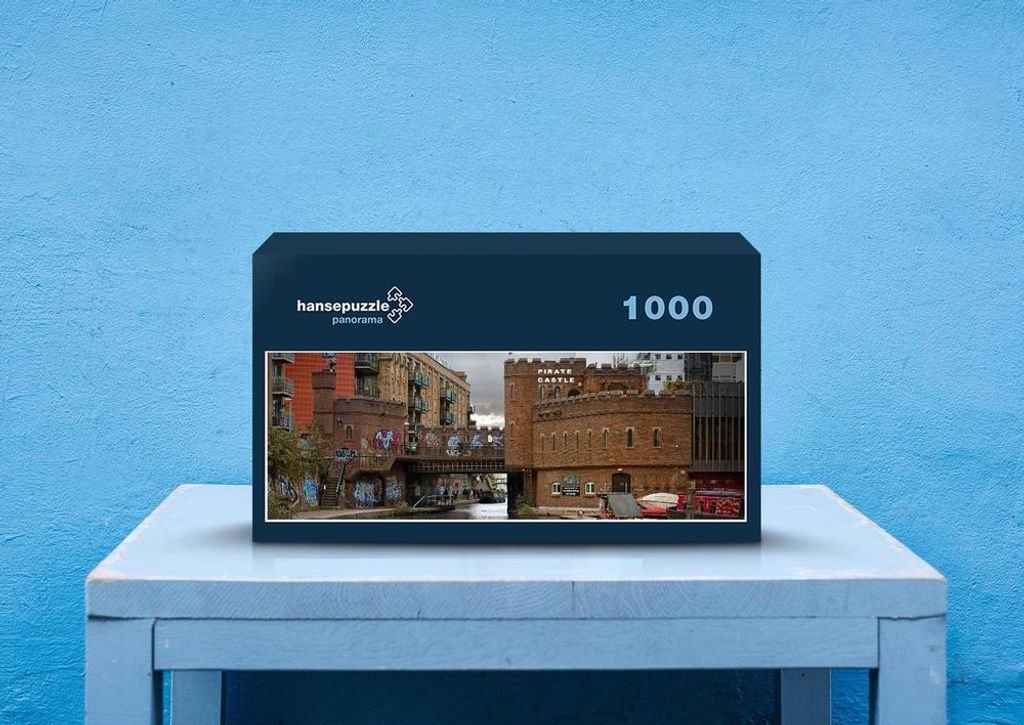 hansepuzzle 55239 - London Puzzle, 1050 Teile, Hintergründe, 60,0 x 46,0cm mit hochwertiger Aufbewahrung, Kartonbox und wiederverschließbarem Beutel