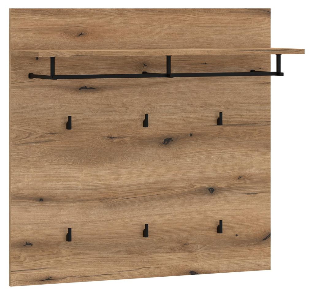 Garderobenpaneel HARPER WILONA BHT 88x87x28 cm braun Garderobe