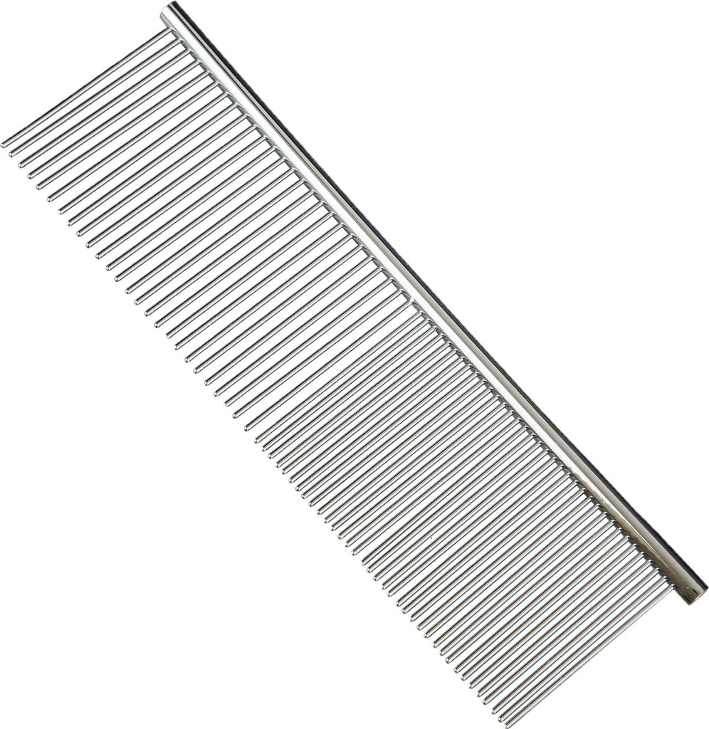 scarlet pet | Fellpflegekamm »Fury« aus Edelstahl 19 cm lang; geeignet für Verfilzungen; Knoten und Fellpflege; für Hunde und Katzen, Größe:c...