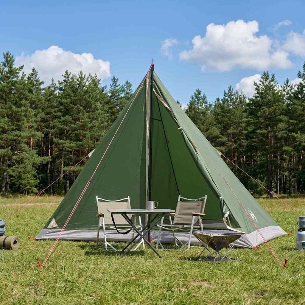 Möbel Trekkingzelt Grün 2-Personen 185T Polyester mit PolyurethanBeschichtung - Campingzelte CC2117