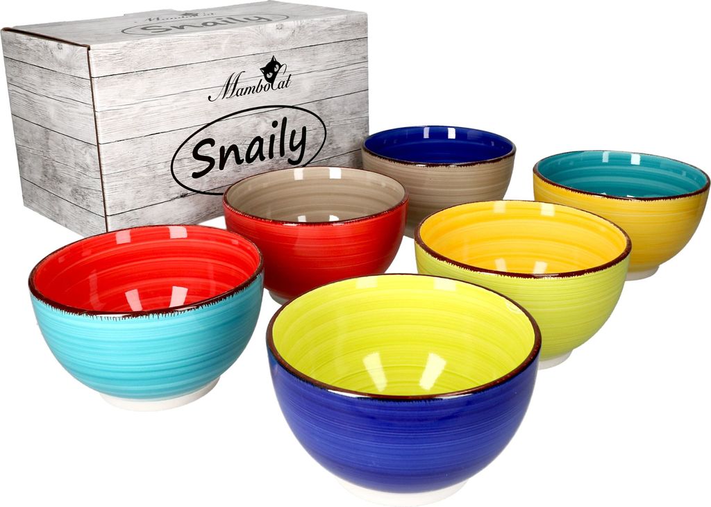 6tlg. Müslischalenset Malaga Snaily 690 ml Suppenschüssel Produktbild