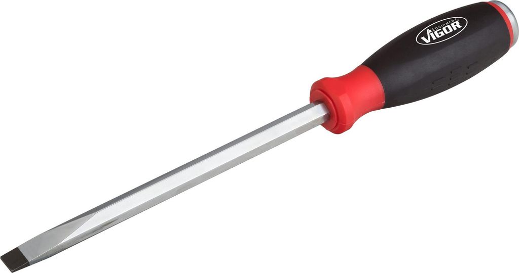VIGOR Schraubendreher mit Schlagkappe V5044 Schlitz Profil SW 2 x 12 mm