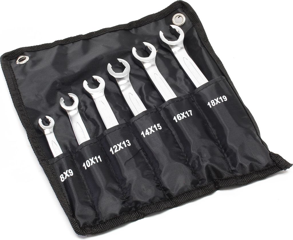 Wiltec Bremsleitungsschlüssel Set 6-tlg. 8-19 mm für Produktbild 