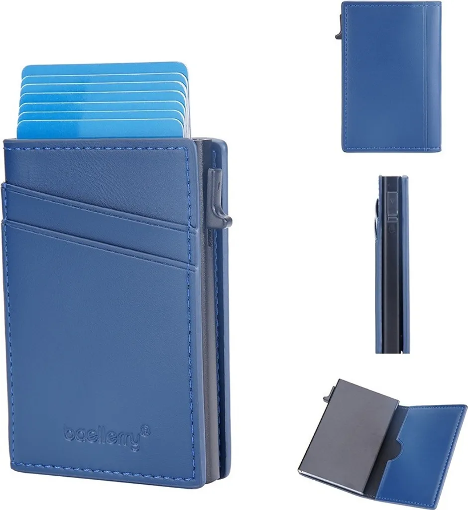 Regalo Uomo: Portafoglio Baellerry Lukas Blu con Scatola e RFID