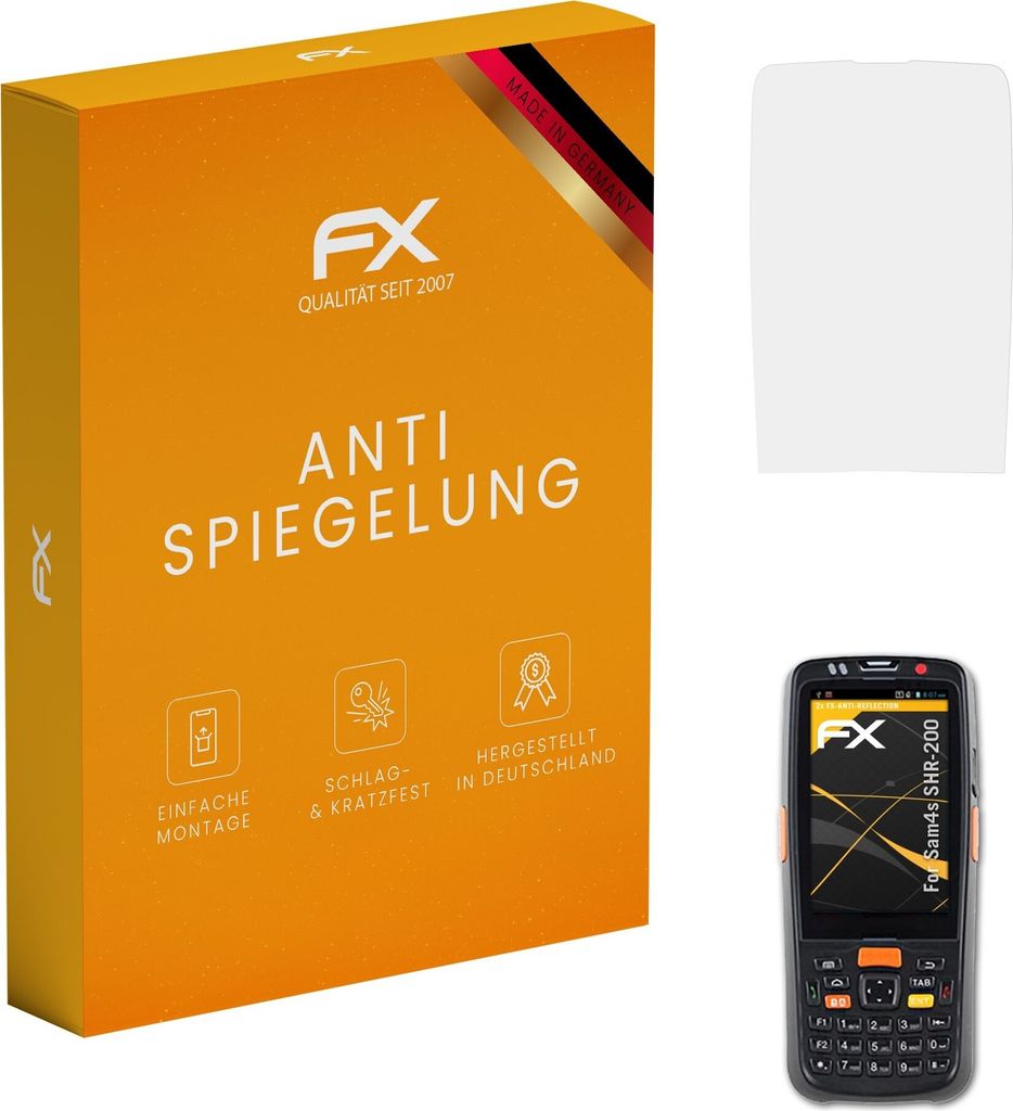 atFoliX FX-Antireflex 2x Schutzfolie kompatibel mit Sam4s SHR-200 Displayfolie