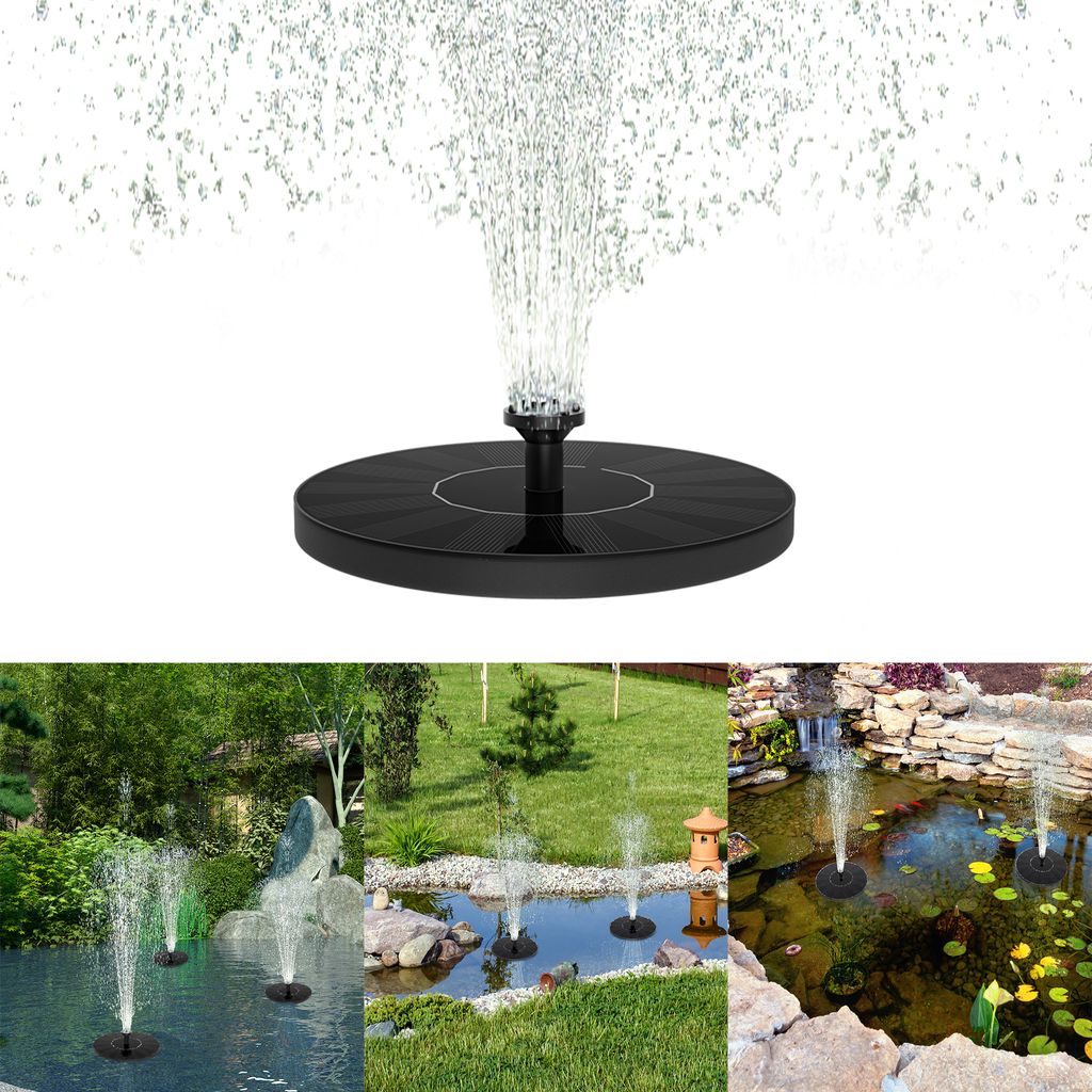 UISEBRT 1,4W Solar Springbrunnen Rund Solarpumpen Update Produktbild