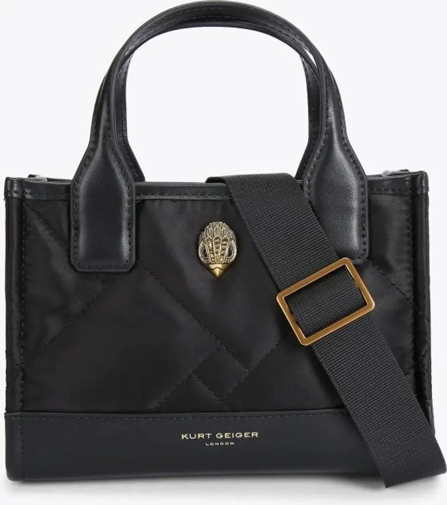 Sac bandoulière compact Kurt Geiger London pour femme active noir