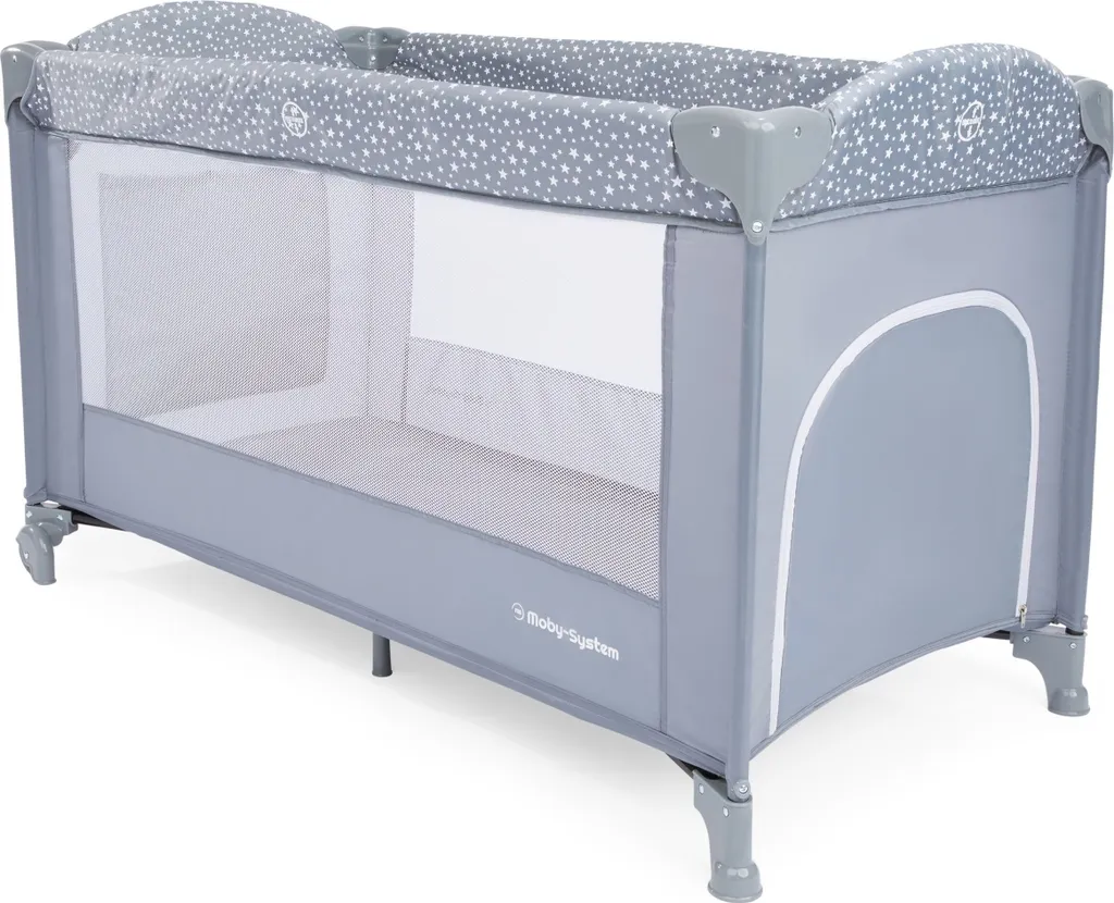 Lit de voyage Happy Traveler BASIC PLUS gris - Lit pliant bébé compact - 10