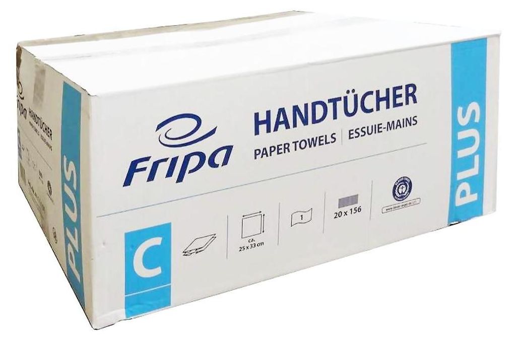 Fripa Handtuchpapier PLUS 250 x 330 mm C-Falz natur 1-lagig Produktbild 