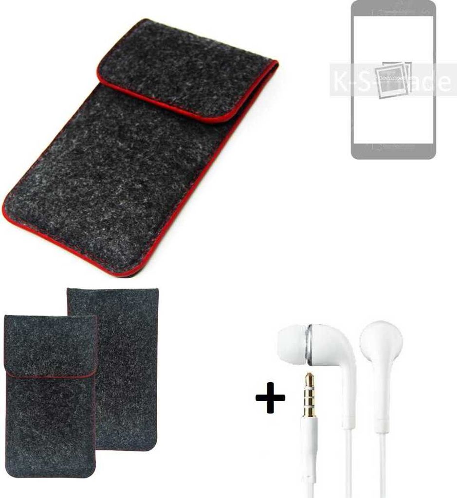 K-S-Trade Handy Schutz Hülle kompatibel mit Samsung Galaxy S22 Ultra Schutzhülle Handyhülle Filztasche Pouch Tasche Case Sleeve Filzhülle