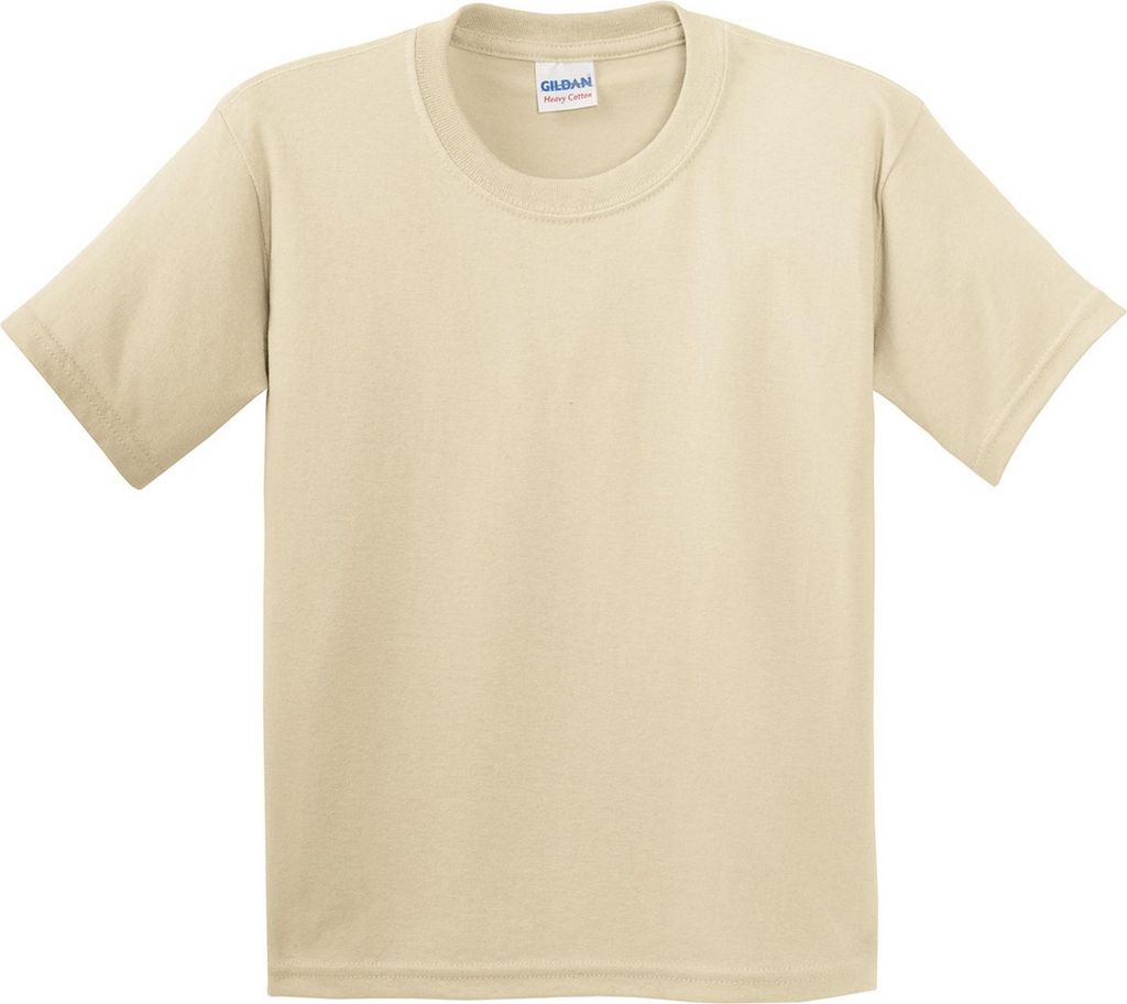 Gildan Kinder T-Shirt mit Rundhalsausschnitt, kurzärmlig BC485 (L) (Sand)