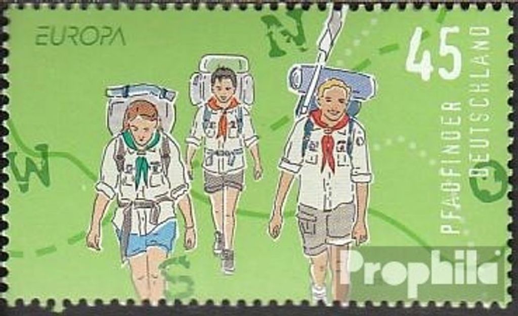 Briefmarken BRD (BR.Deutschland) 2007 Mi 2600 (kompl.Ausg.) postfrisch Pfadfinder