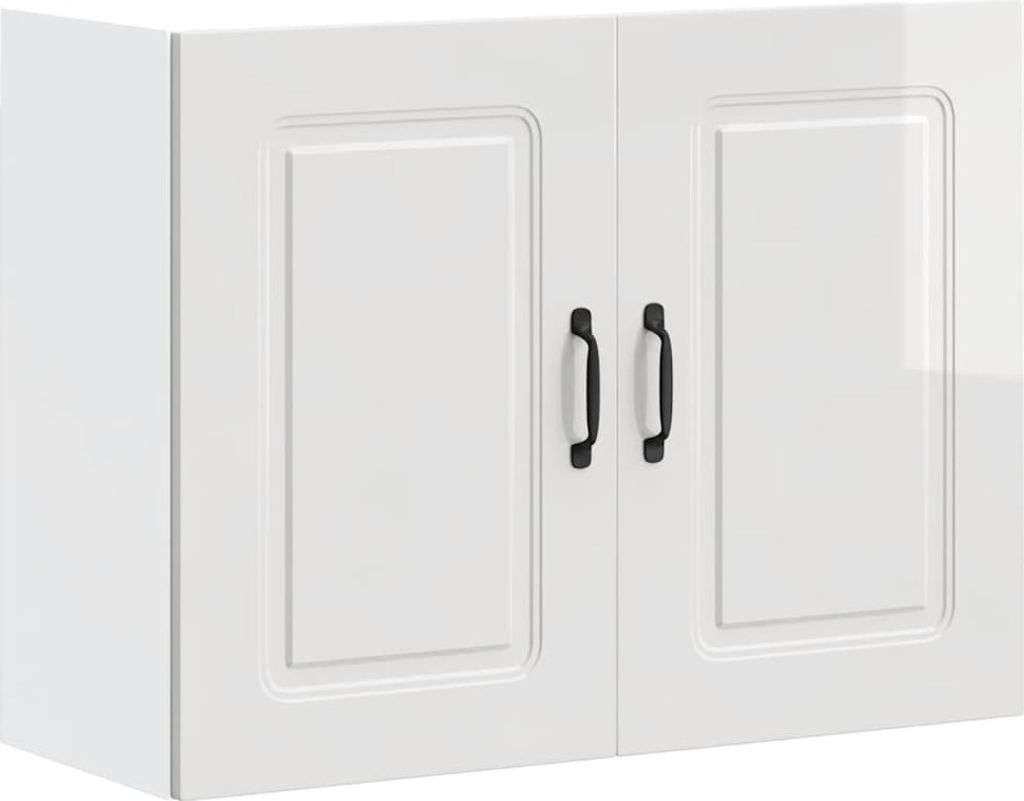 Küchen-Hängeschrank Kalmar Hochglanz-Weiß Holzwerkstoff