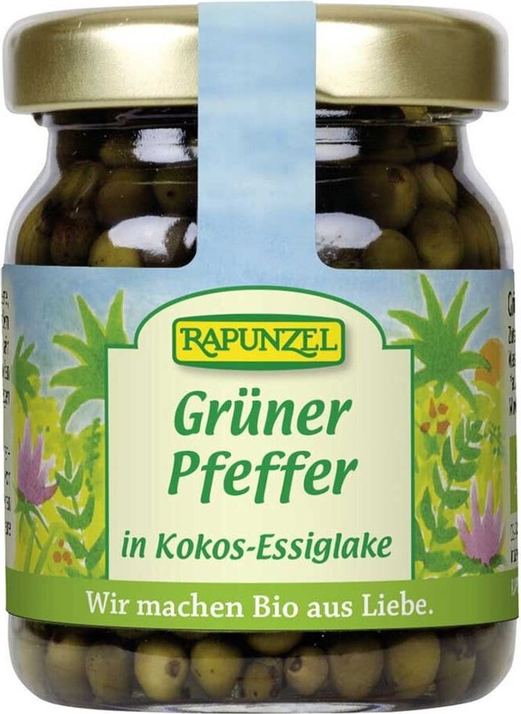 Zielona papryka w zalewie z octu kokosowego 60g Zdjęcie produktu 