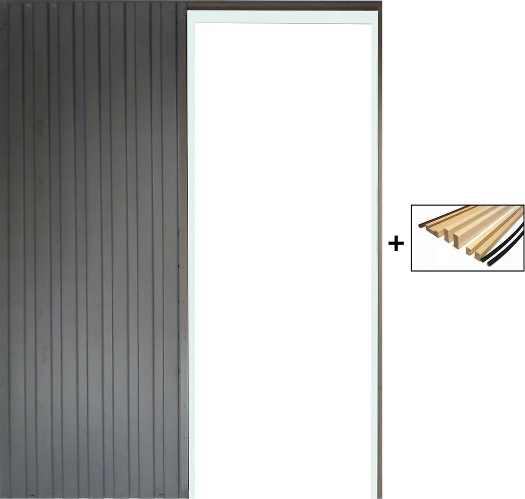 Système Galandage Robuste et Kit Finition Porte 93 cm Kit Complet