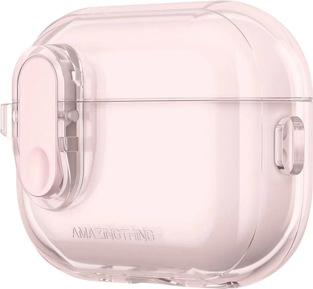 Custodia in silicone Amazingthing Minimal Case per Airpods Pro 2 - Rosa - 2