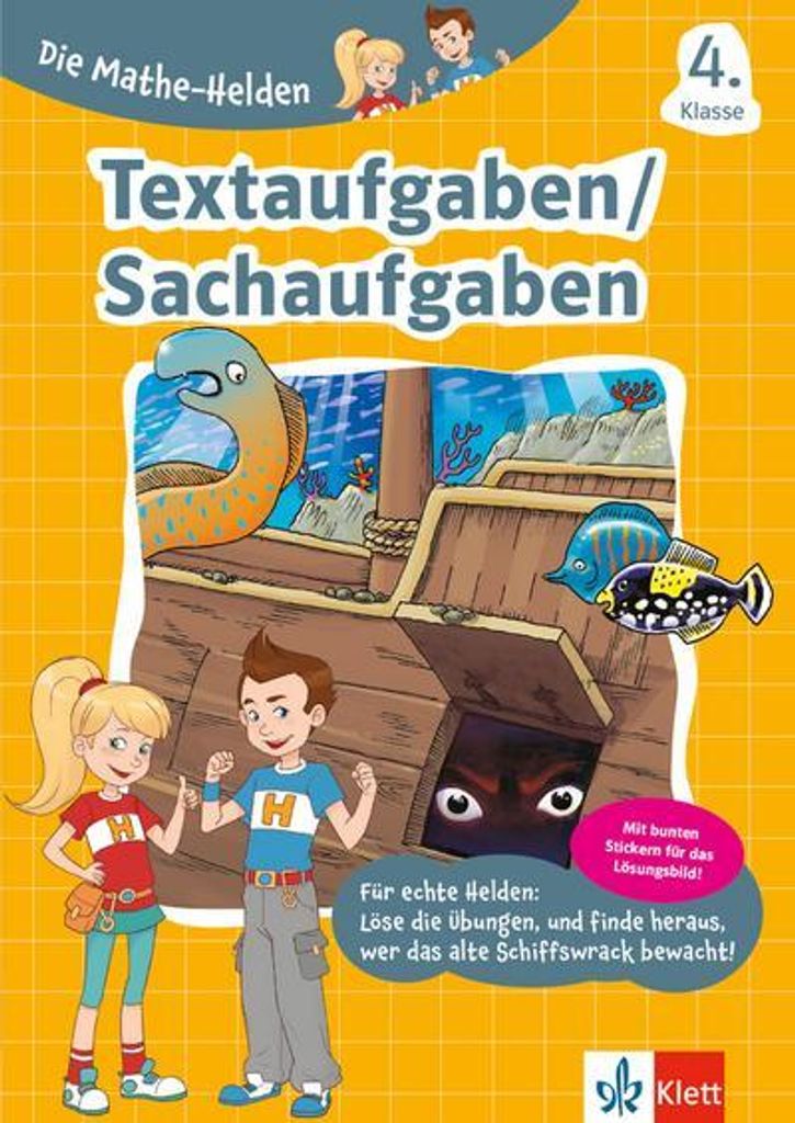 Die Mathe-Helden. Textaufgaben/Sachaufgaben 4. Klasse Obrázok produktu 