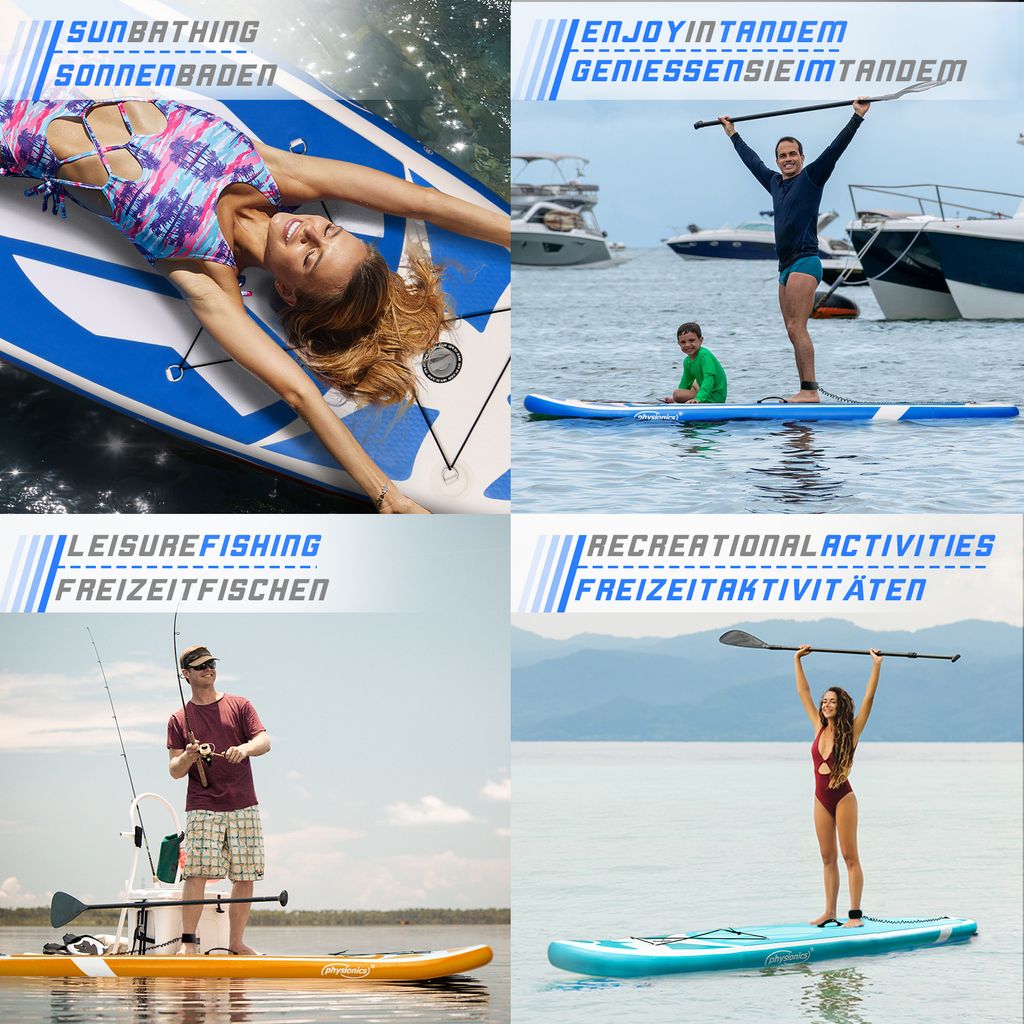 Physionics® SUP Board - 305/320/366 cm, Aufblasbar, Produktbild 7