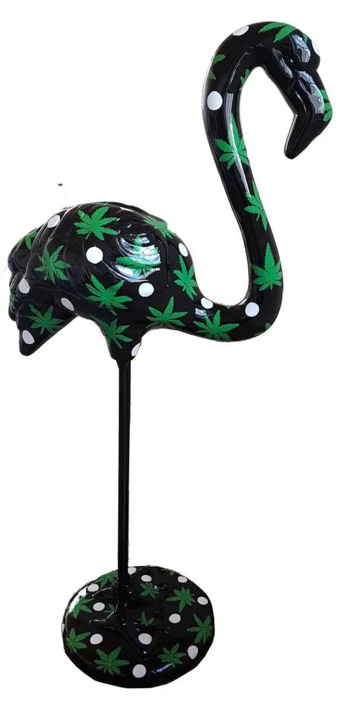 Statue colorée artisanale Design abstrait Sculpture de luxe 119 cm