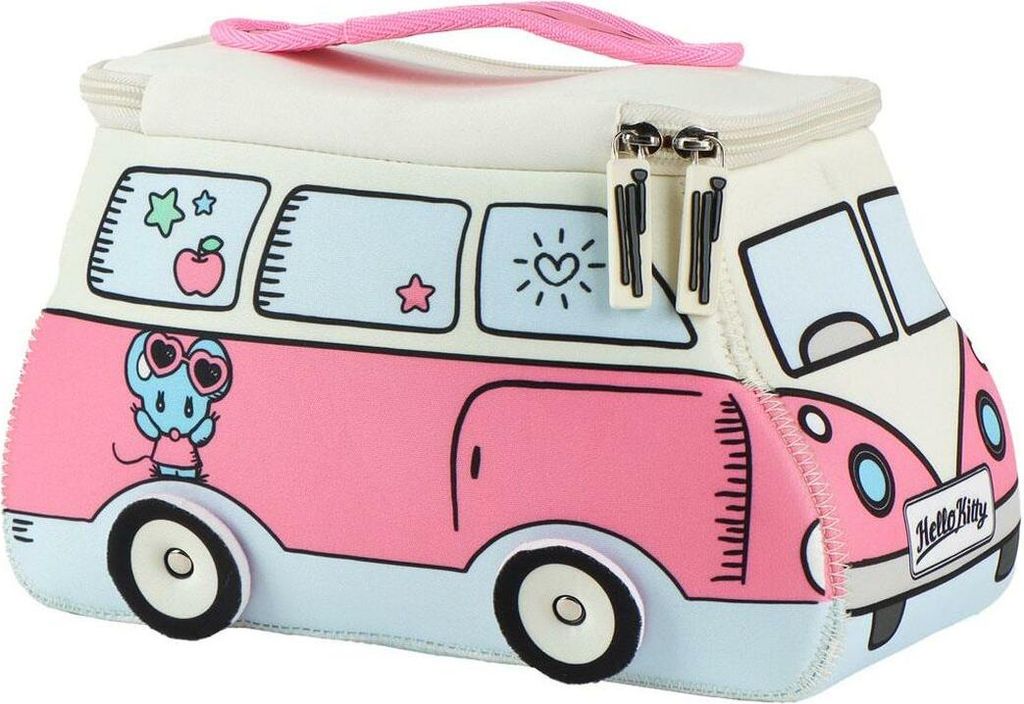 Kinder-Kulturbeutel Hello Kitty Rosa 50 % Polyester 50 % Produktbild 