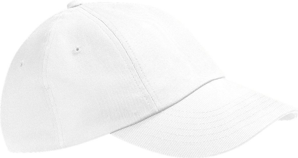 Beechfield Uni Baseballkappe mit niedrigem Profil aus Baumwolle (2 Stück/Packung) RW6730 (Einheitsgröße) (Weiß)