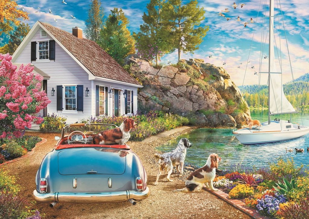 Puzzle Domček pri vode 2000 dielikov Obrázok produktu 