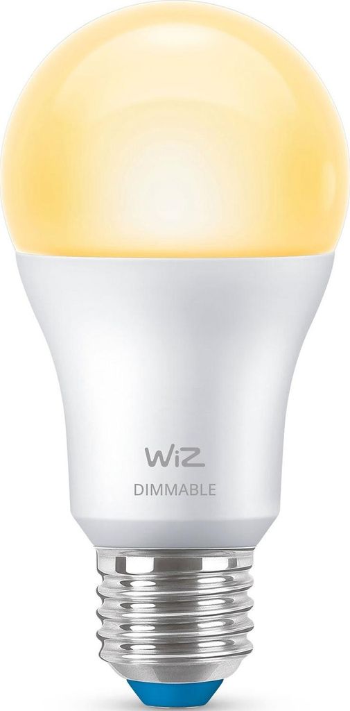 WiZ Lampe 60W A60 E27, Intelligentes Leuchtmittel, Wi-Fi/Bluetooth, Weiß, Wi-Fi 4 (802.11n), 802.11b, 802.11g, LED, E27
