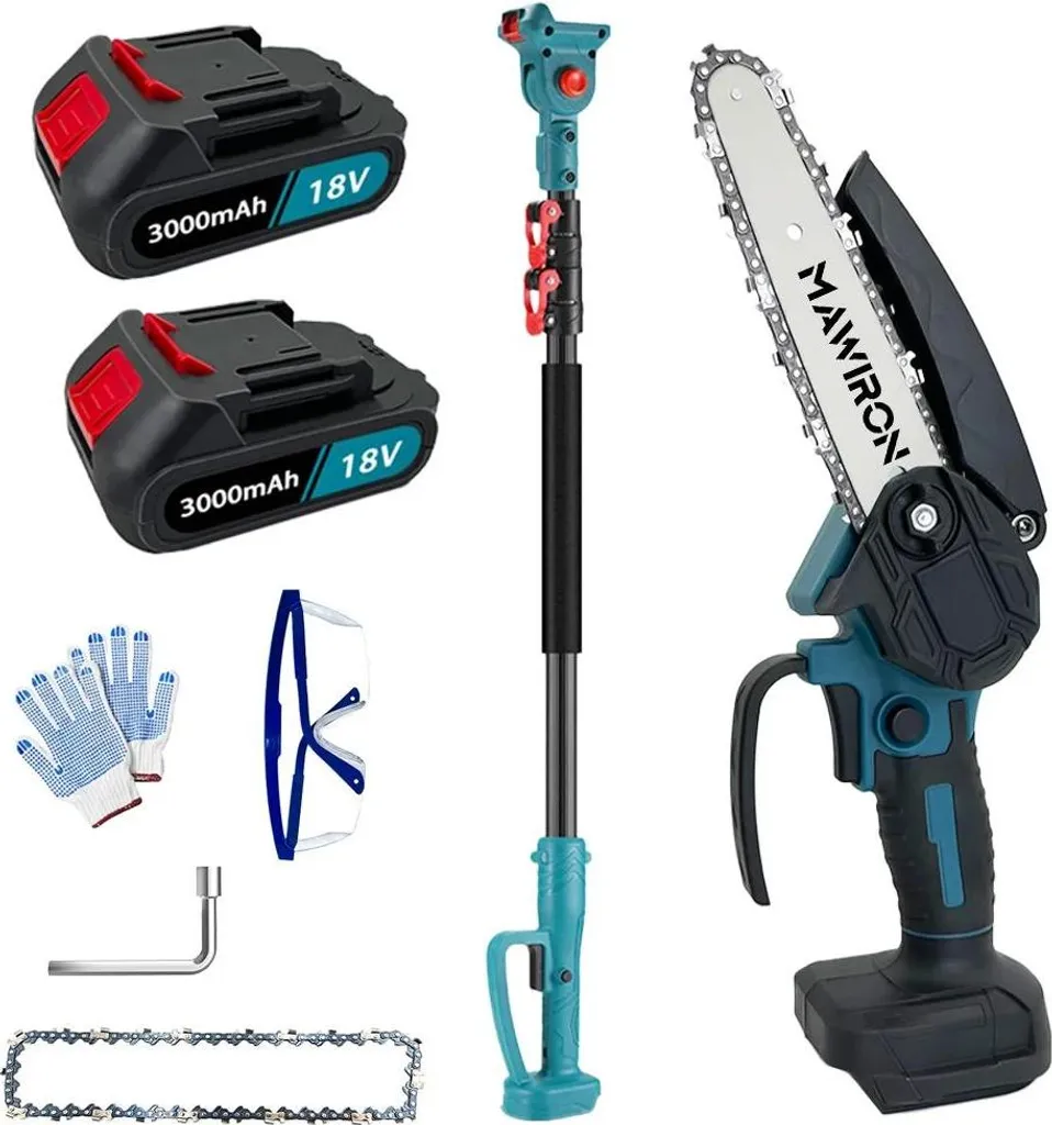 Domina il Giardino: Motosega Brushless Telescopica 6" + 2X Batterie