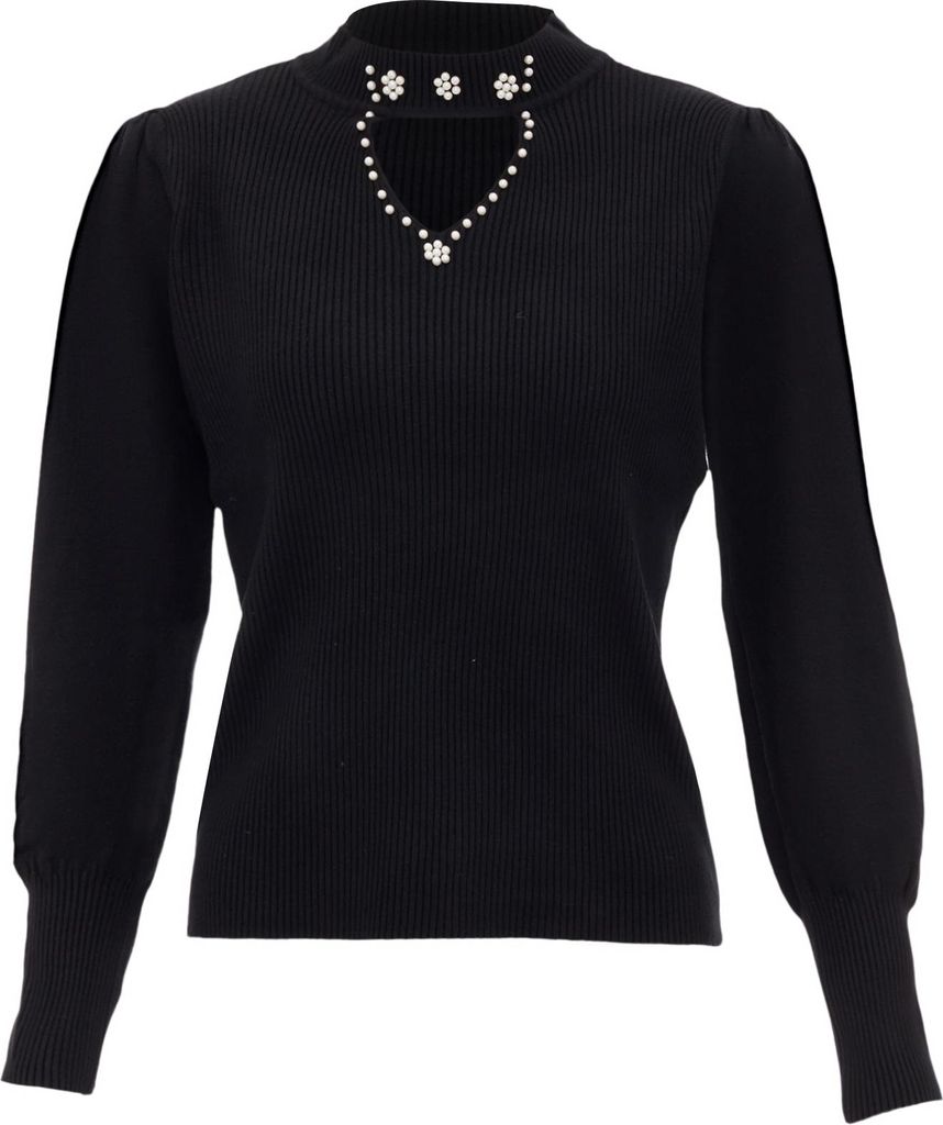 nascita damen strickpullover - schwarz, XS/S