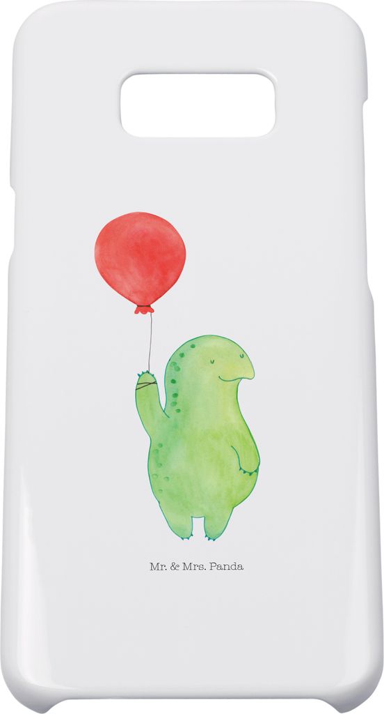 Mr. & Mrs. Panda Samsung Galaxy S8 plus Handyhülle Schildkröte Luftballon - Weiß - Geschenk, Jahrmarkt, glücklich, Handy Case, Ballon, Hülle, ...