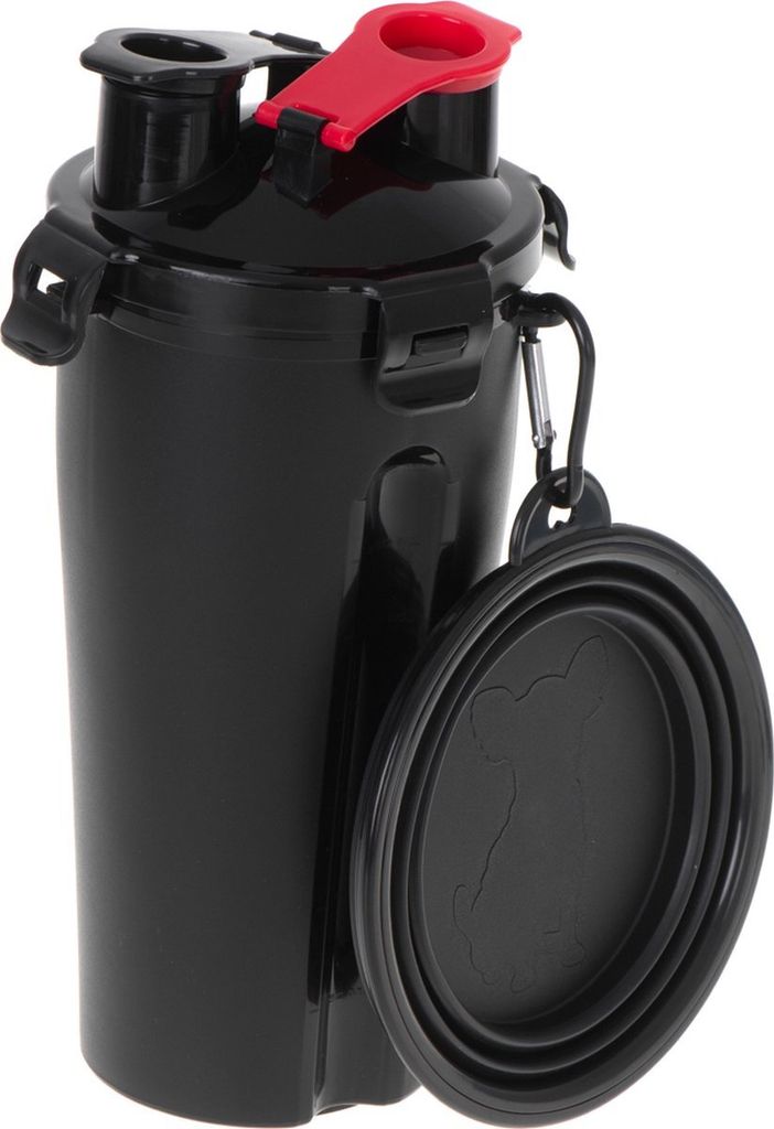 Ariko Pet cup for food and water - 2 in 1 cup - hält Wasser und Futter gleichzeitig - mit Fress- oder Trinknapf - einfach für unterwegs