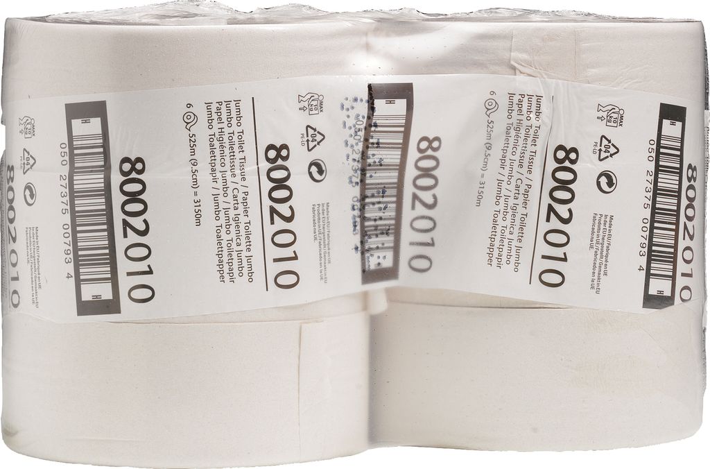 HOSTESS Toilettenpapier 8002 1lagig 525m weiß 6 Rl./Pack.