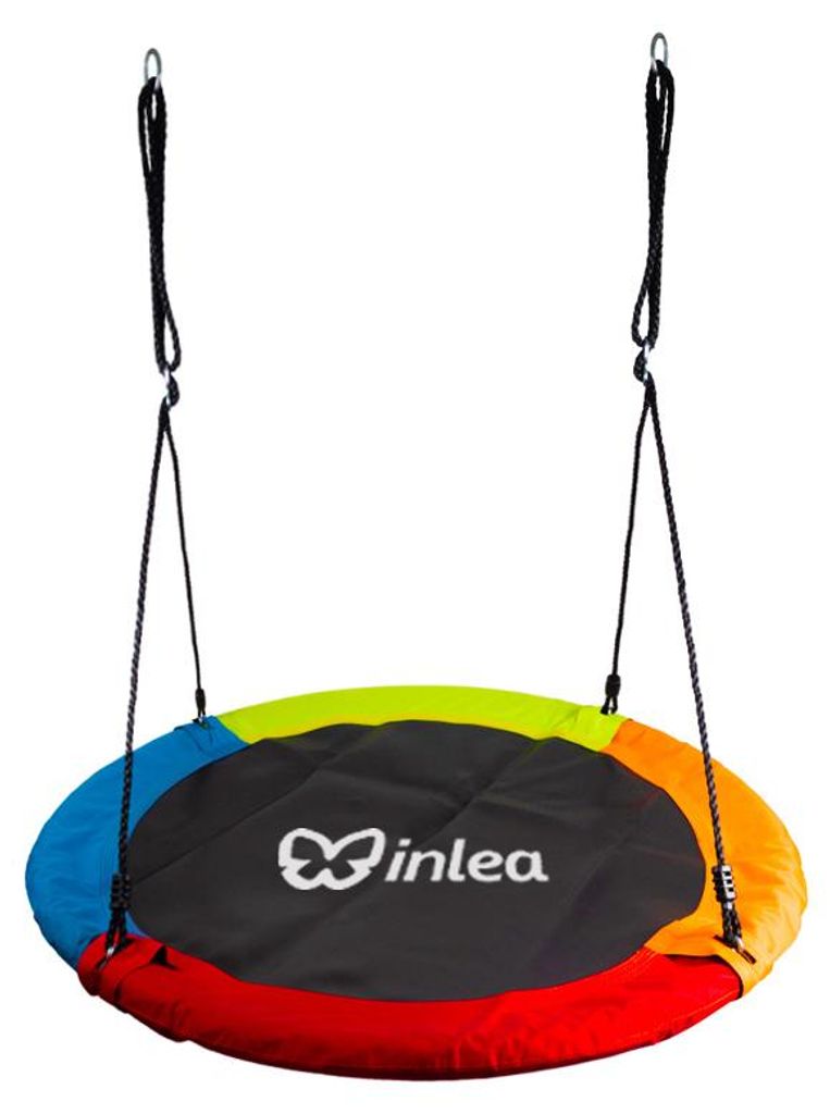 INLEA Závesný hojdací kruh 90 cm - štvorfarebný Obrázok produktu 