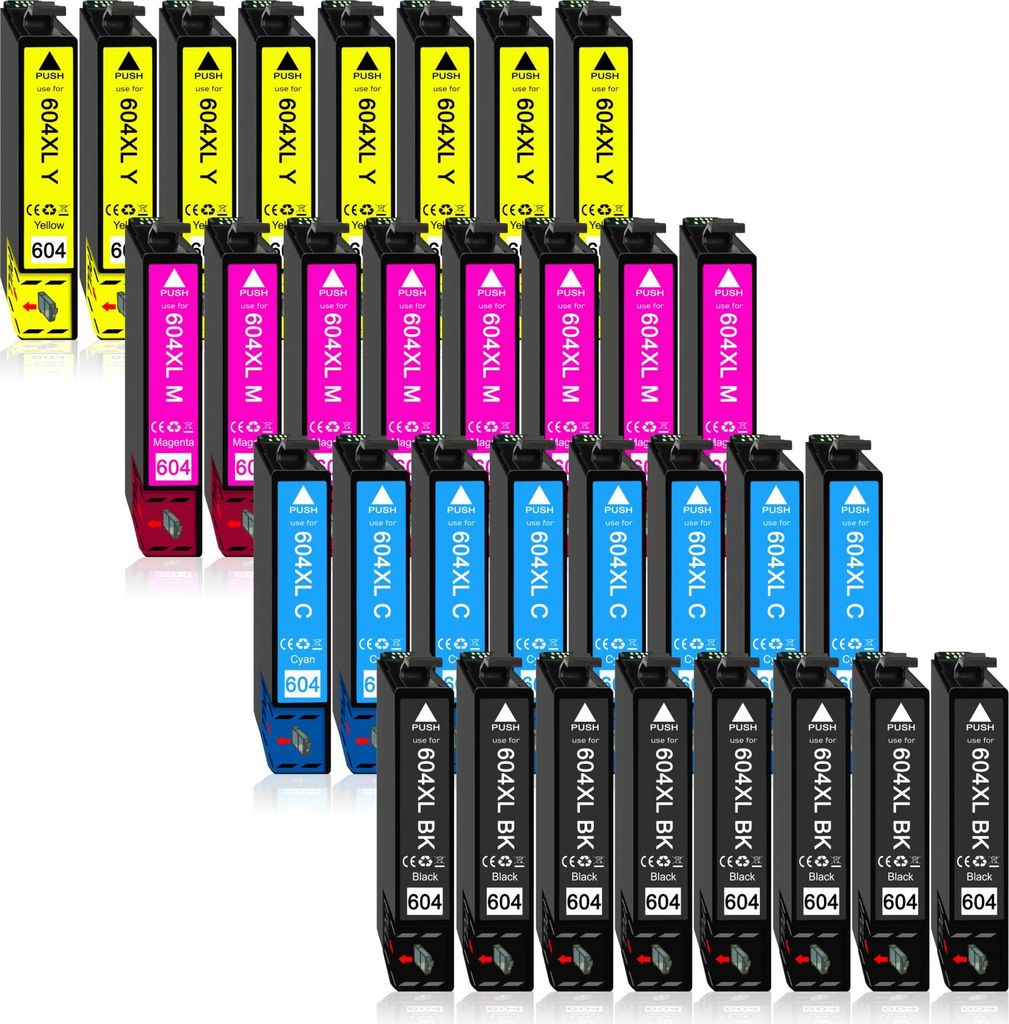 32er Pack Druckerpatronen 604 604XL kompatibel mit Epson WF-2930