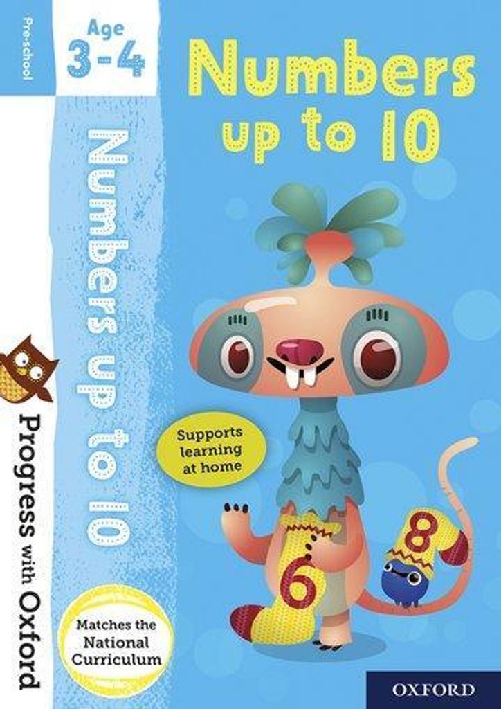 Progress With Oxford Numbers Age 34 Book – Lingua: Inglese