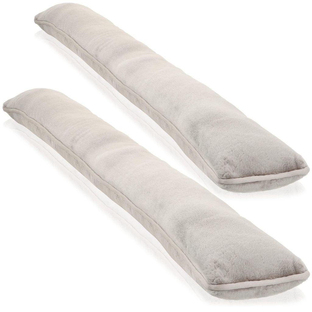2X Zugluftstopper für Tür und Fenster - Microfaser Produktbild 