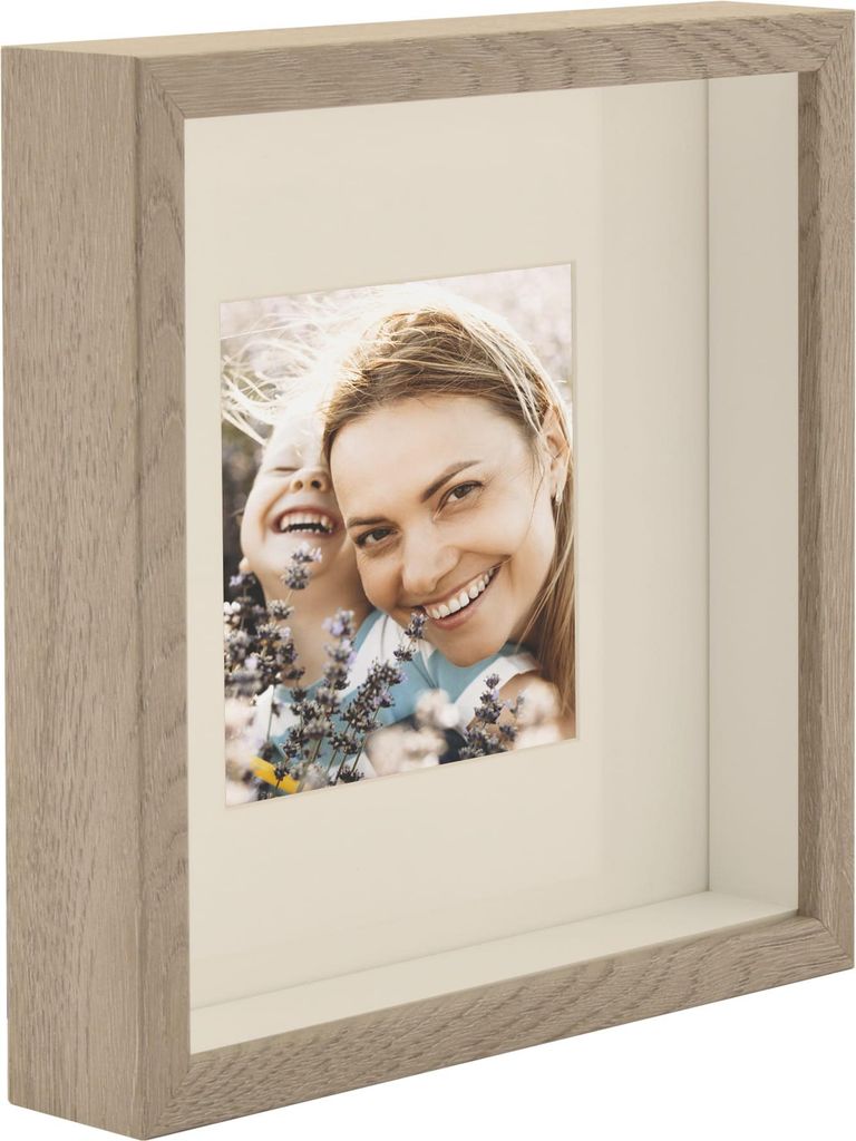 3D-Fotorahmen, tiefe Box, 23 x 23 cm quadratisch, Produktbild 