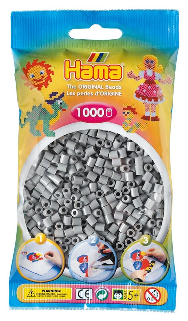 Perline grezze 1000 pz. grigio Immagine del prodotto 