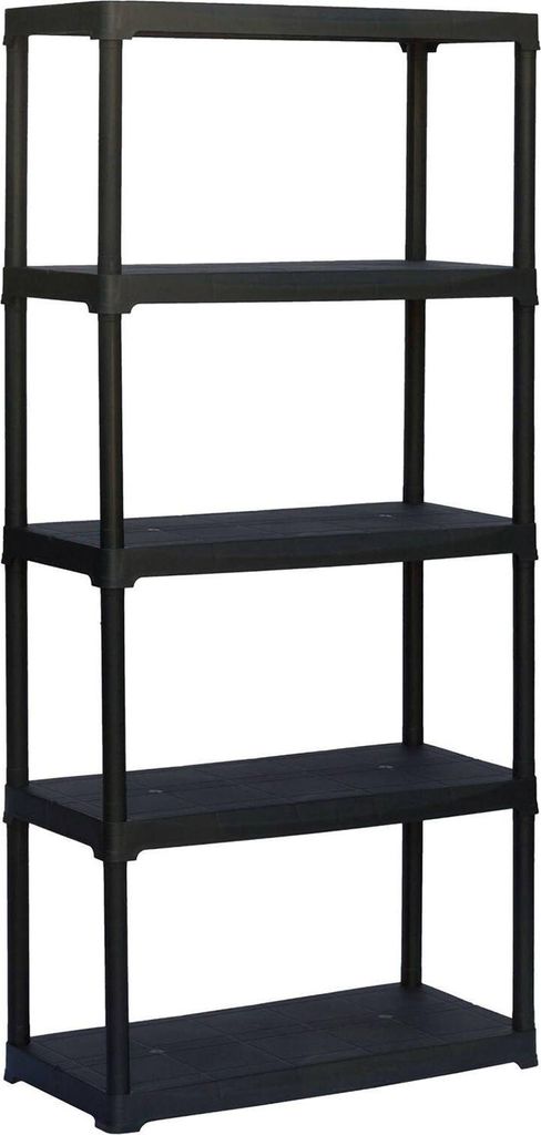 Dammendol Outdoor-Garderobe, Outdoor-Regal, Mehrzweck-Balkongarderobe, Outdoor-Schrank, 100 % Italy, Anthrazit, 80 x 40 x 176 cm