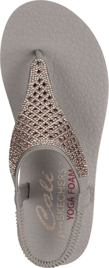 Skechers Damen Sandalette in Grau, Größe 40 Produktbild 7