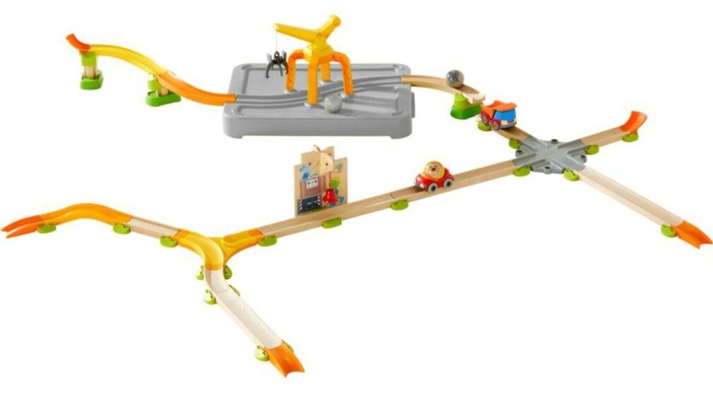 HABA Kullerbü - Spielbahn Freie Bahn - Verladekran Produktbild 