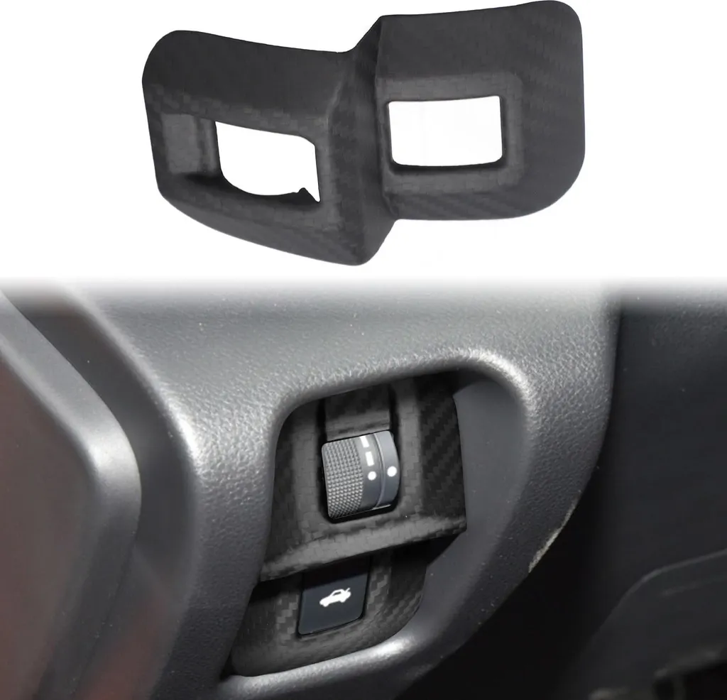 Cache Bouton Coffre Fibre de Carbone Sèche pour Subaru BRZ - Mat - 3