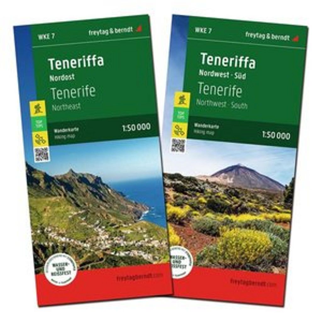 Tenerife, set de cartes de randonnée 1:50.000, freytag & Image du produit 