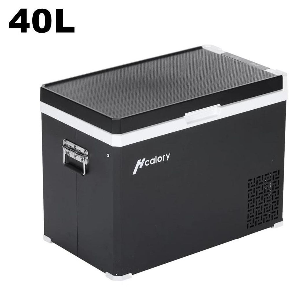 Tragbare Kompressor Kühlbox 40 l - Auto Kühl- und Gefrierbox - Dual Zone - 12 V -20 bis +20 °C - App-Steuerung - Für Auto Wohnmobil Boot Camping